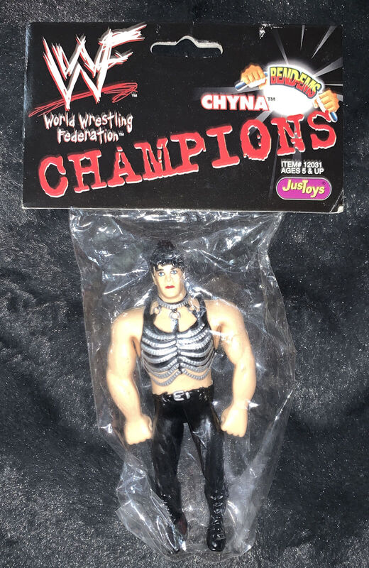 WWF Just Toys Bend-Ems Champions Chyna