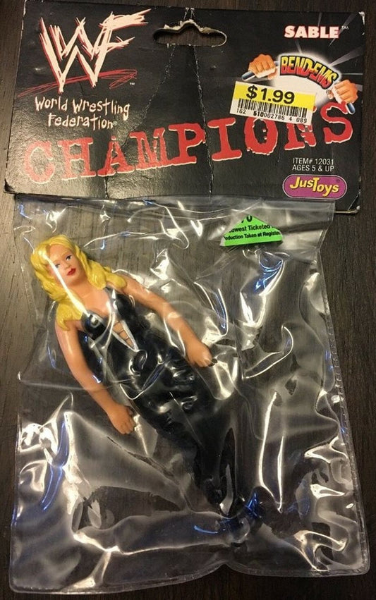 WWF Just Toys Bend-Ems Champions Sable