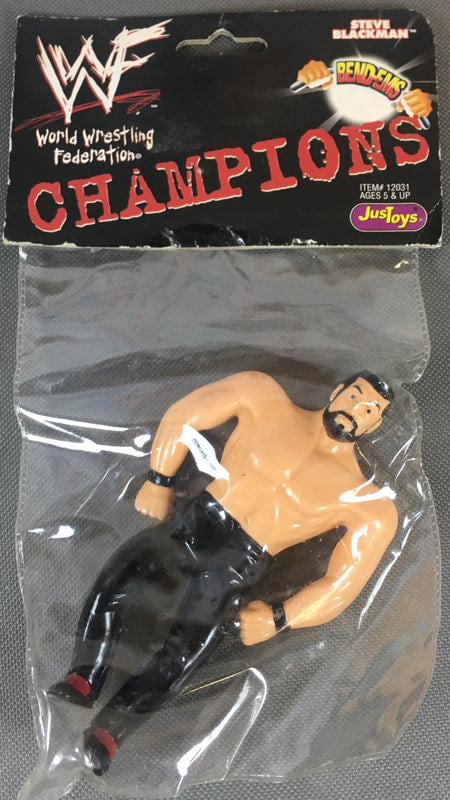 WWF Just Toys Bend-Ems Champions Steve Blackman