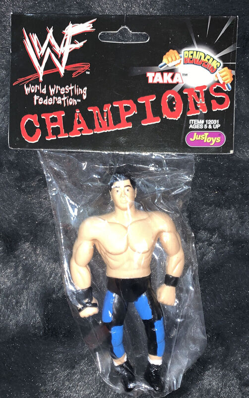 WWF Just Toys Bend-Ems Champions TAKA