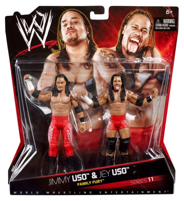 WWE Mattel Battle Packs 11 Jimmy Uso & Jey Uso Action & Toy Figures PWcatalog