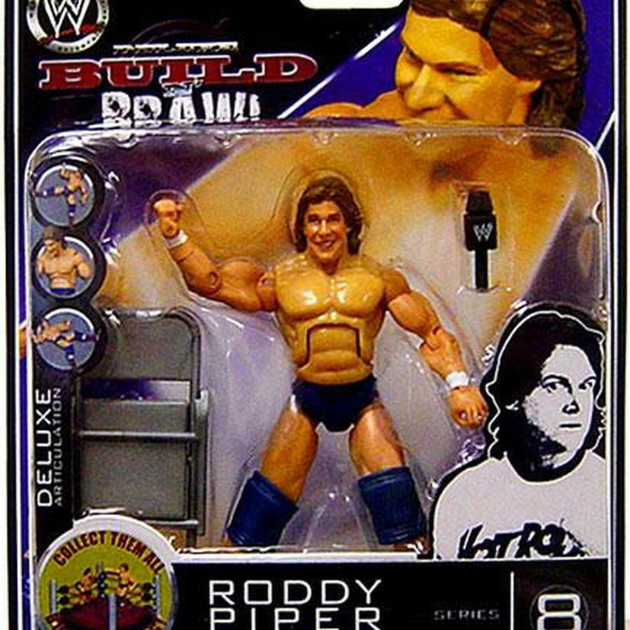 WWE Jakks Pacific Deluxe Build 'N' Brawl 8 Roddy Piper Action & Toy Figures PWcatalog