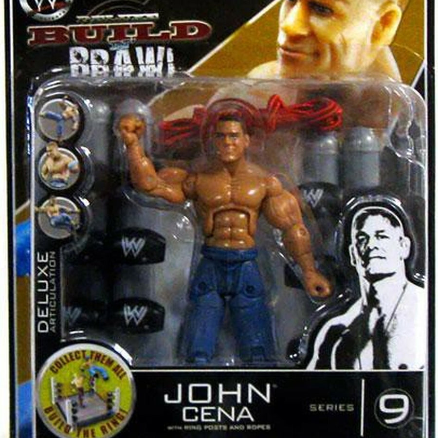 WWE Jakks Pacific Deluxe Build 'N' Brawl 9 John Cena Action & Toy Figures PWcatalog