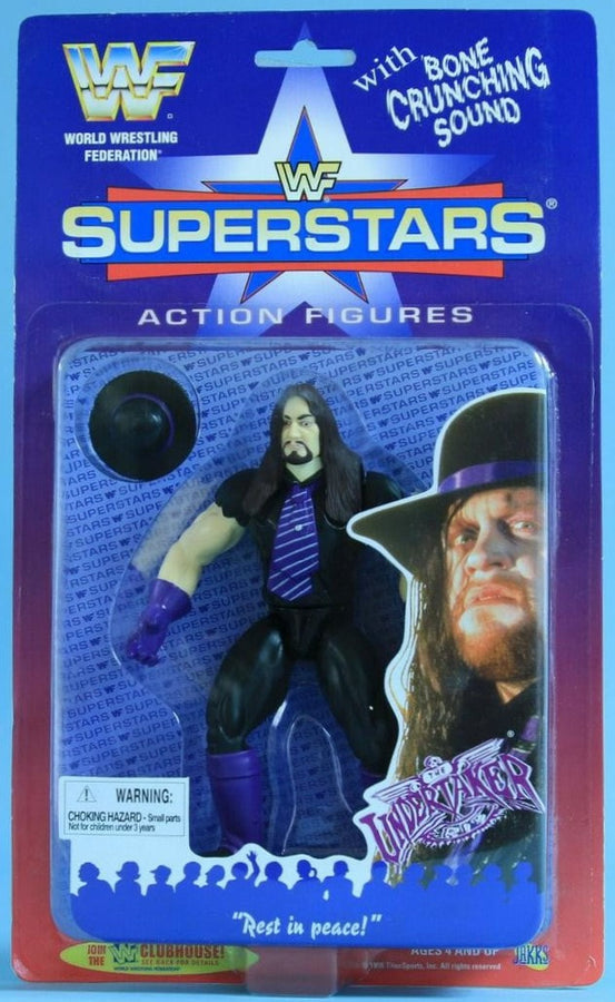 1996 WWF Jakks Pacific Superstars Series 1 Undertaker [Butterfly Card] Action & Toy Figures PWcatalog