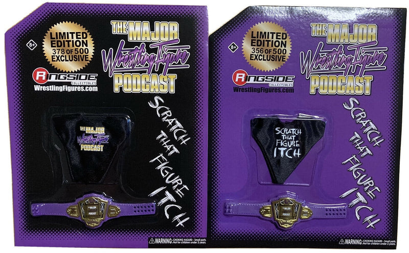 Major Wrestling Figure Podcast Belt & Shirt Combos [Exclusive] Action & Toy Figures PWcatalog