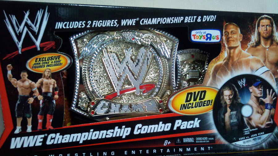 WWE Mattel Championship Combo Packs WWE Championship Combo Pack [With John Cena & Edge, Exclusive] Action & Toy Figures PWcatalog