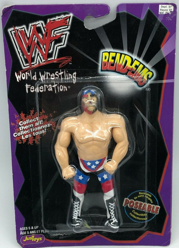 WWF Just Toys Bend-Ems Canadian The Patriot Action & Toy Figures PWcatalog