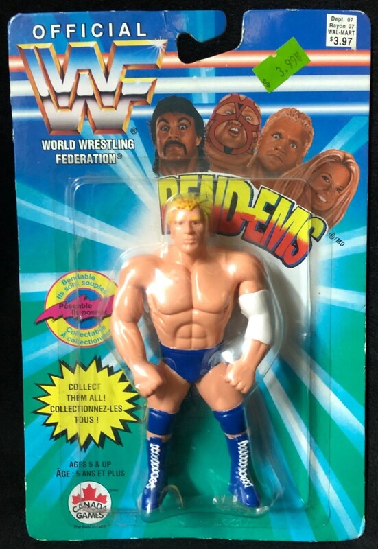 WWF Just Toys Bend-Ems Canadian Sycho Sid Action & Toy Figures PWcatalog