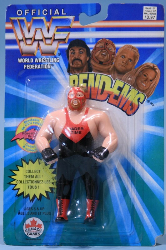 WWF Just Toys Bend-Ems Canadian Vader