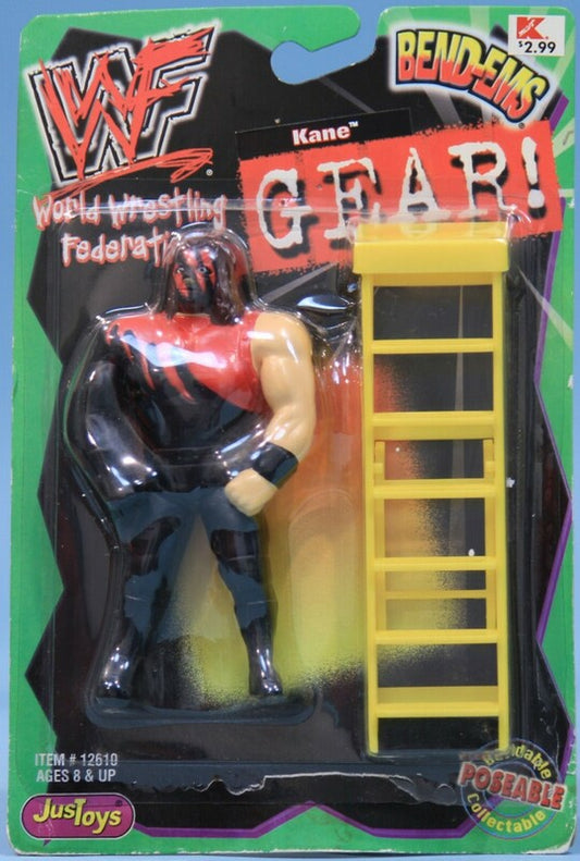 WWF Just Toys Bend-Ems Gear! Kane