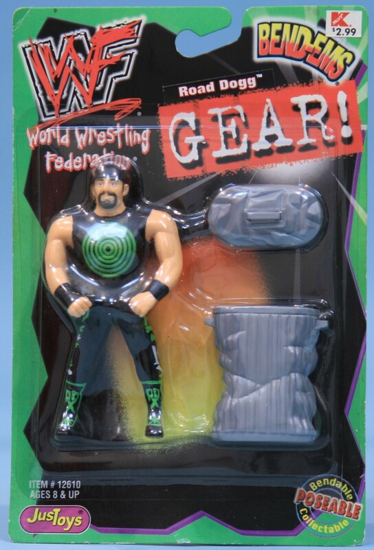 WWF Just Toys Bend-Ems Gear! Road Dogg