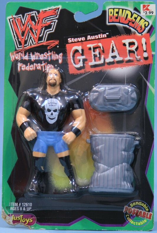 WWF Just Toys Bend-Ems Gear! Steve Austin