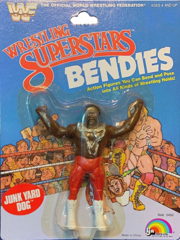 WWF LJN Wrestling Superstars Bendies Junk Yard Dog Action & Toy Figures PWcatalog