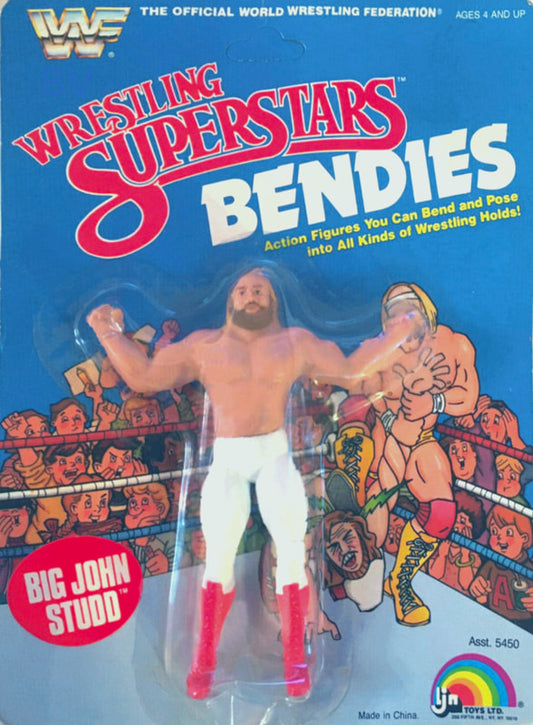 WWF LJN Wrestling Superstars Bendies Big John Studd