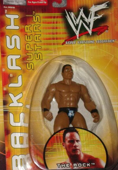 2000 WWF Jakks Pacific Backlash Series 1 The Rock [Exclusive] Action & Toy Figures PWcatalog