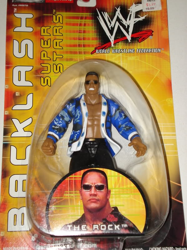 2000 WWF Jakks Pacific Backlash Series 2 The Rock [Exclusive] Action & Toy Figures PWcatalog