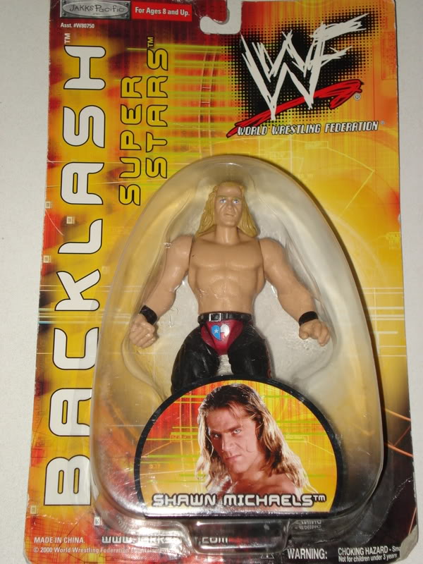 2000 WWF Jakks Pacific Backlash Series 2 Shawn Michaels [Exclusive] Action & Toy Figures PWcatalog
