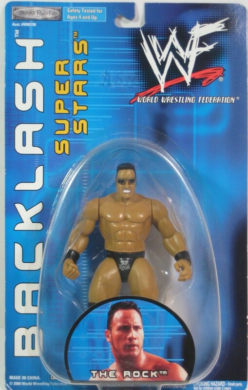 2001 WWF Jakks Pacific Backlash Series 3 The Rock [Exclusive]