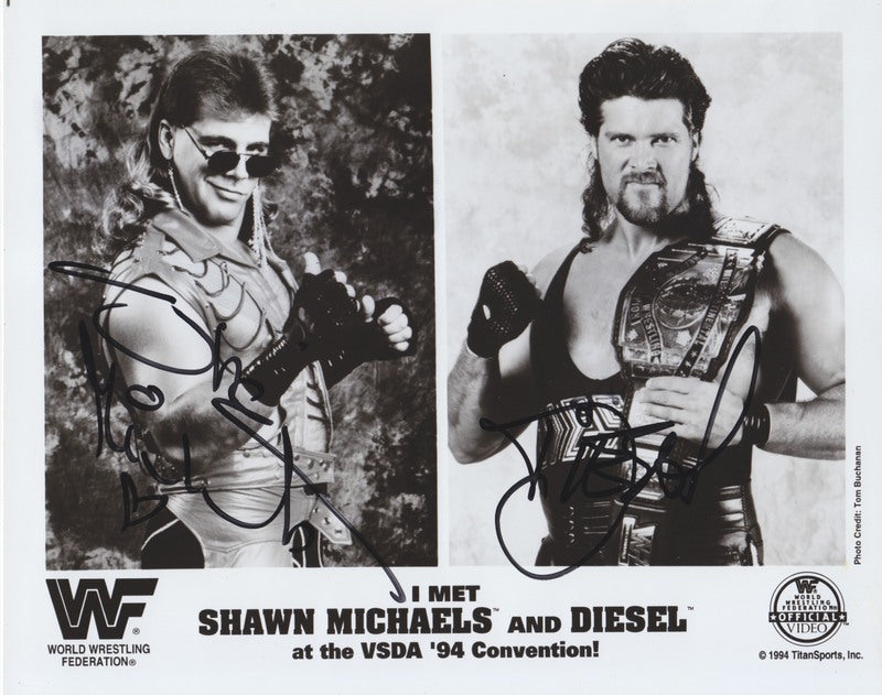 1994 Shawn Micheals WWF CHAMPION Diesel (signed) Coliseum Video PWcatalog