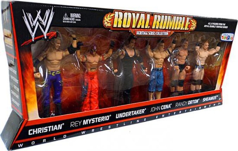 WWE Mattel Royal Rumble Heritage Multipack: Christian, Rey Mysterio, Undertaker, John Cena, Randy Orton & Sheamus Action & Toy Figures PWcatalog
