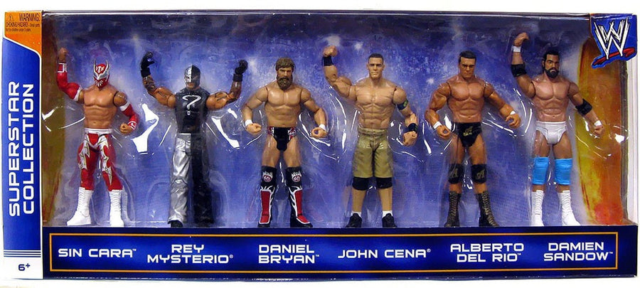 WWE Mattel Superstar Collection Superstar Collection #3: Sin Cara, Rey Mysterio, Daniel Bryan, John Cena, Alberto Del Rio & Damien Sandow [Exclusive] Action & Toy Figures PWcatalog