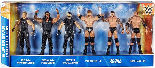 WWE Mattel Superstar Collection Superstar Collection #4: Dean Ambrose, Roman Reigns, Seth Rollins, Triple H, Randy Orton & Batista [Exclusive]