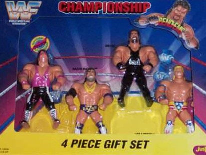 WWF Just Toys Bend-Ems Multipack: Bend-Ems Championship [With Bret "Hitman" Hart, Razor Ramon, Diesel & Lex Luger] Action & Toy Figures PWcatalog