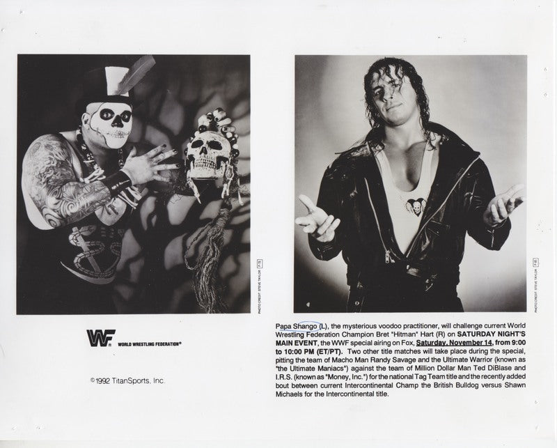 WWF-Promo-Photos1992-FOX-Saturday-Night's-Main-Event31-Bret-Hart-vs.-Papa-Shango-final-WWF-SNME-