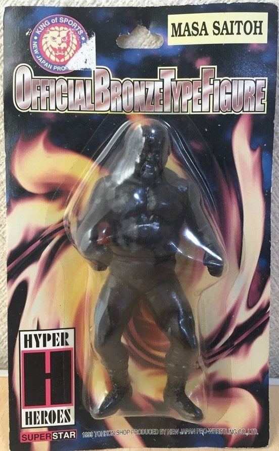 NJPW CharaPro Official Bronze Type Figures Masa Saitoh Action & Toy Figures PWcatalog
