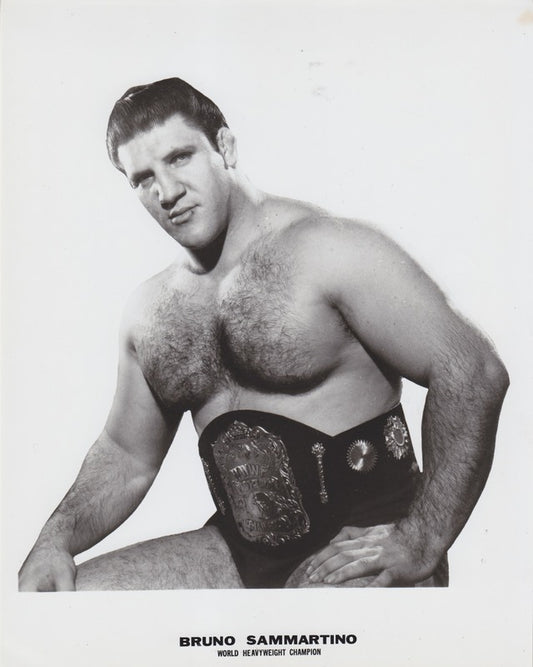 1960s WWWF CHAMPION Bruno Sammartino Promo Photo