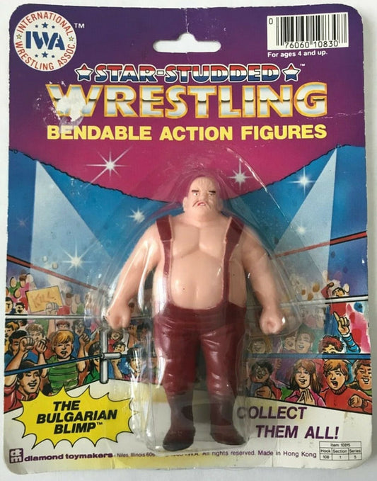 IWA Star-Studded Wrestling Bendable Action Figures Singles The Bulgarian Blimp