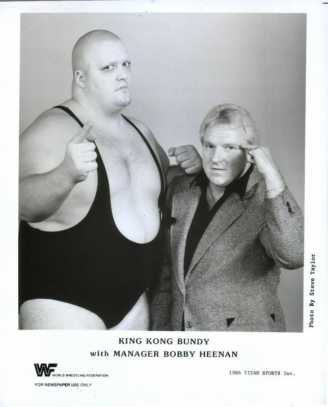 1986 King Kong Bundy w/Bobby"The Brain" Heenan PWcatalog
