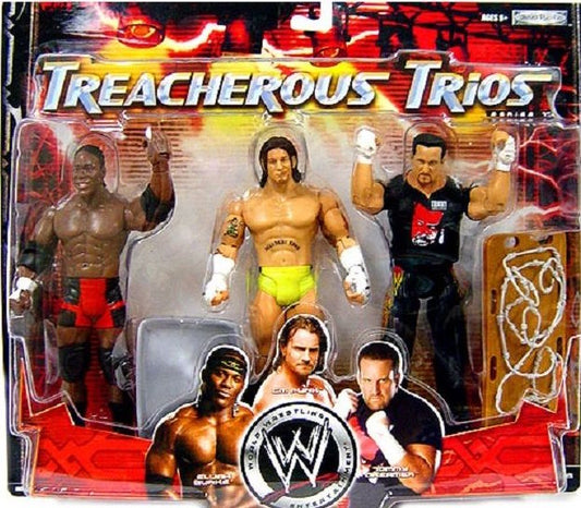 WWE Jakks Pacific Treacherous Trios 7 Elijah Burke, CM Punk & Tommy Dreamer