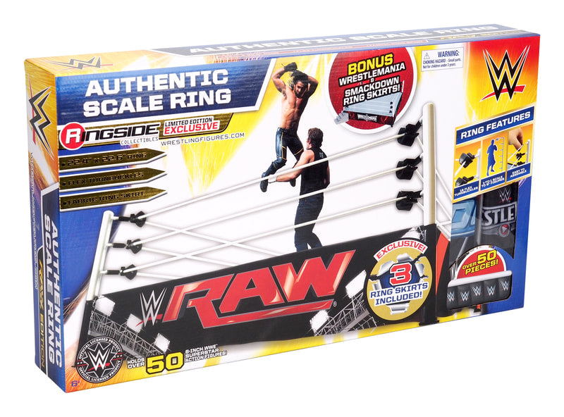 WWE Wicked Cool Toys Authentic Scale Ring [With Bonus Ring Skirts, Exclusive] Action & Toy Figures PWcatalog