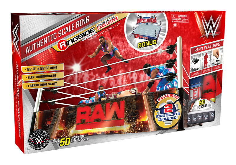 WWE Wicked Cool Toys Authentic Scale Ring [With Bonus Ring Skirts, Exclusive] Action & Toy Figures PWcatalog