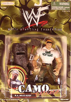 1999 WWF jakks Pacific Camo Carnage Series 1 B.A. Billy Gunn [Without Gun Accessories] Action & Toy Figures PWcatalog
