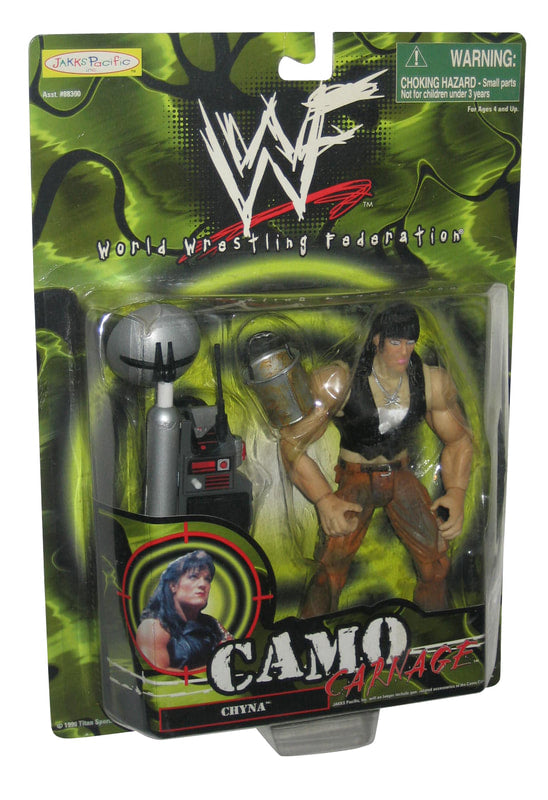 1999 WWF jakks Pacific Camo Carnage Series 1 Chyna [Without Gun Accessories] Action & Toy Figures PWcatalog