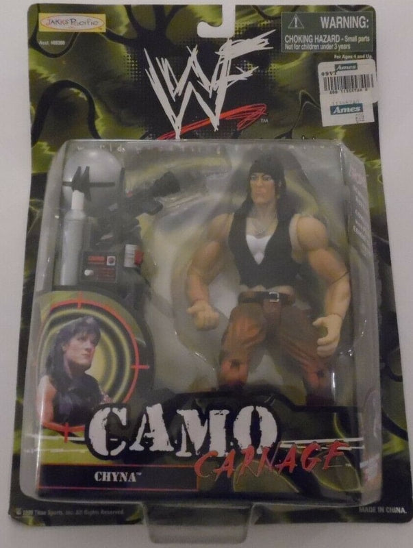 1999 WWF jakks Pacific Camo Carnage Series 1 Chyna [With Gun Accessories] Action & Toy Figures PWcatalog