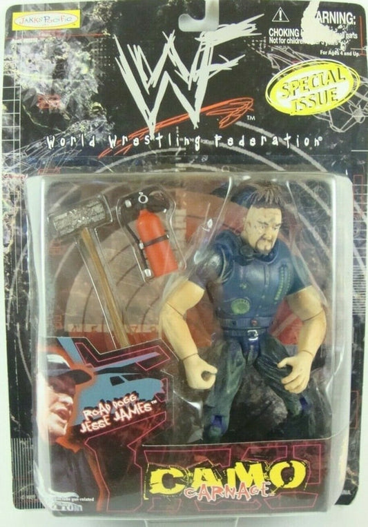 1999 WWF jakks Pacific Camo Carnage Special Issue Road Dogg Jesse James