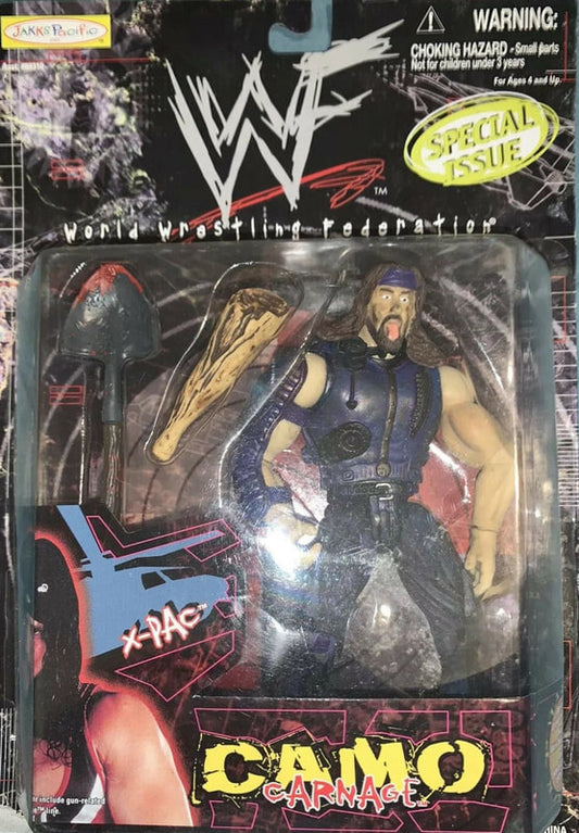 1999 WWF jakks Pacific Camo Carnage Special Issue X-Pac
