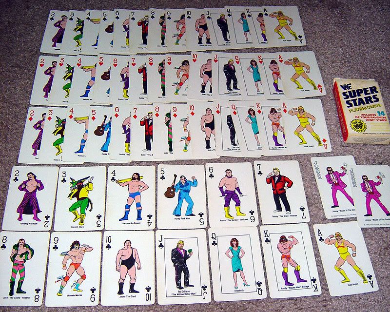 WWF 1988 playing cards