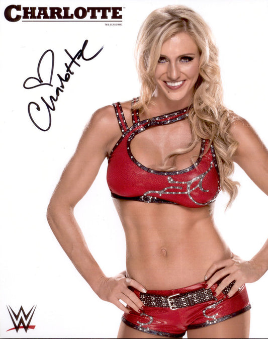 2015 Charlotte (signed) WWE Promo Photo