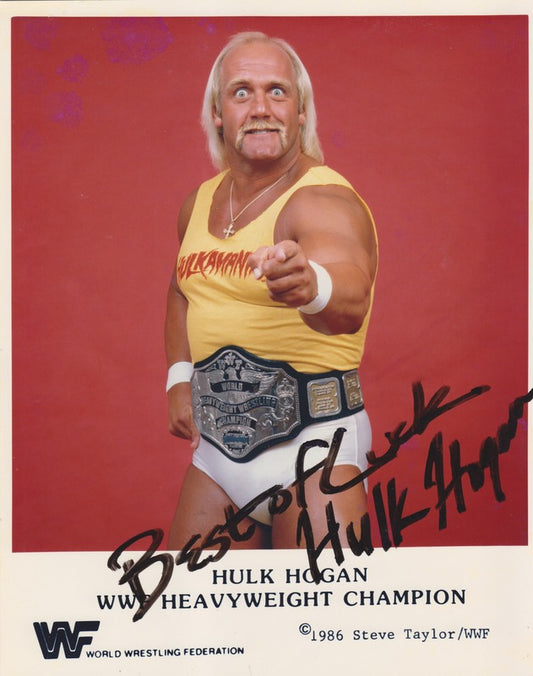 WWF-Promo-Photos1986-WWF-CHAMPION-Hulk-Hogan-signed-8x10-color-