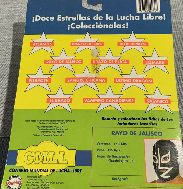 CMLL OSFTM Luchadores Unreleased/Prototype Brazo de Oro, Brazo de Plata, Blue Demon, El Brazo, Sangre Chicana & Satanico [Unreleased] Action & Toy Figures PWcatalog