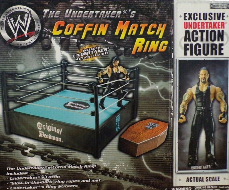 WWE Jakks Pacific The Undertaker's Coffin Match Ring [With Undertaker]