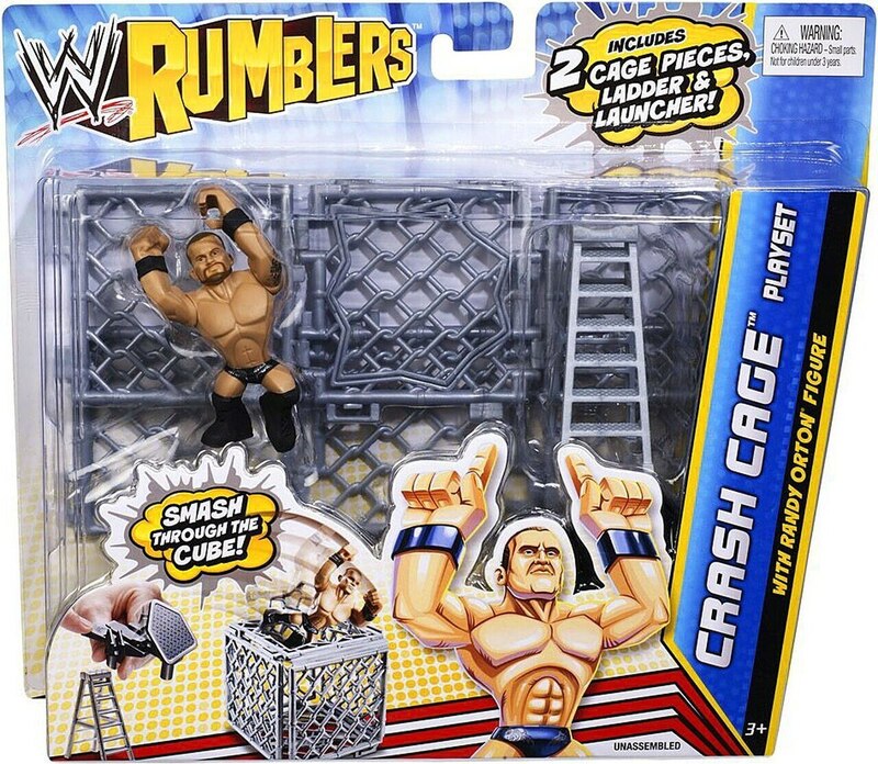 WWE Mattel Rumblers 2 Crash Cage Playset [With Randy Orton]