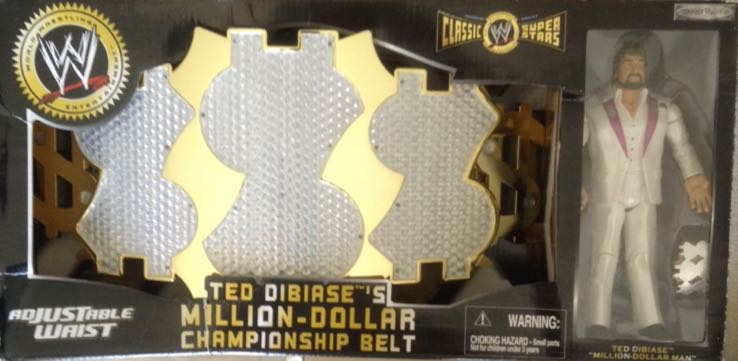 WWE Jakks Pacific Classic Superstars Ted Dibiase's Million-Dollar Championship Belt Action & Toy Figures PWcatalog