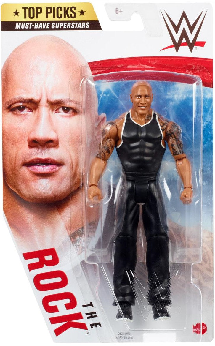 WWE Mattel Top Picks 2021 The Rock [With Shirt]