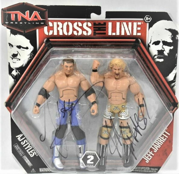 TNA/Impact Wrestling Jakks Pacific Cross the Line 2 AJ Styles & Jeff Jarrett