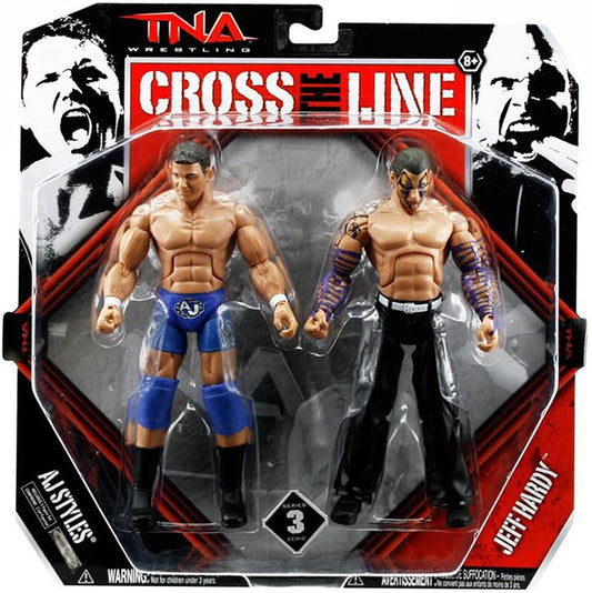 TNA/Impact Wrestling Jakks Pacific Cross the Line 3 AJ Styles & Jeff Hardy